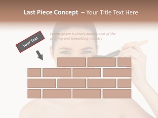 Nude Cut Out Freshness PowerPoint Template