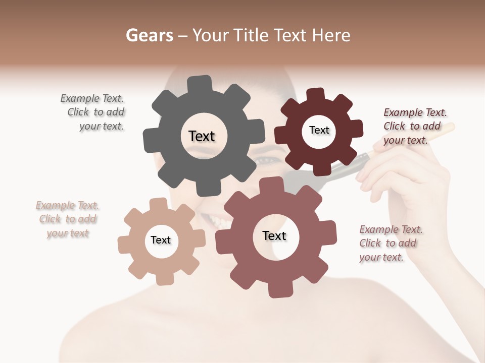 Nude Cut Out Freshness PowerPoint Template