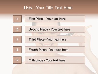 Nude Cut Out Freshness PowerPoint Template