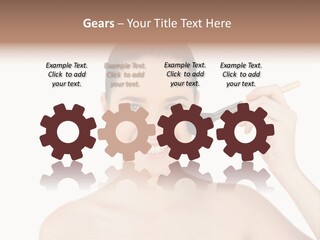 Nude Cut Out Freshness PowerPoint Template