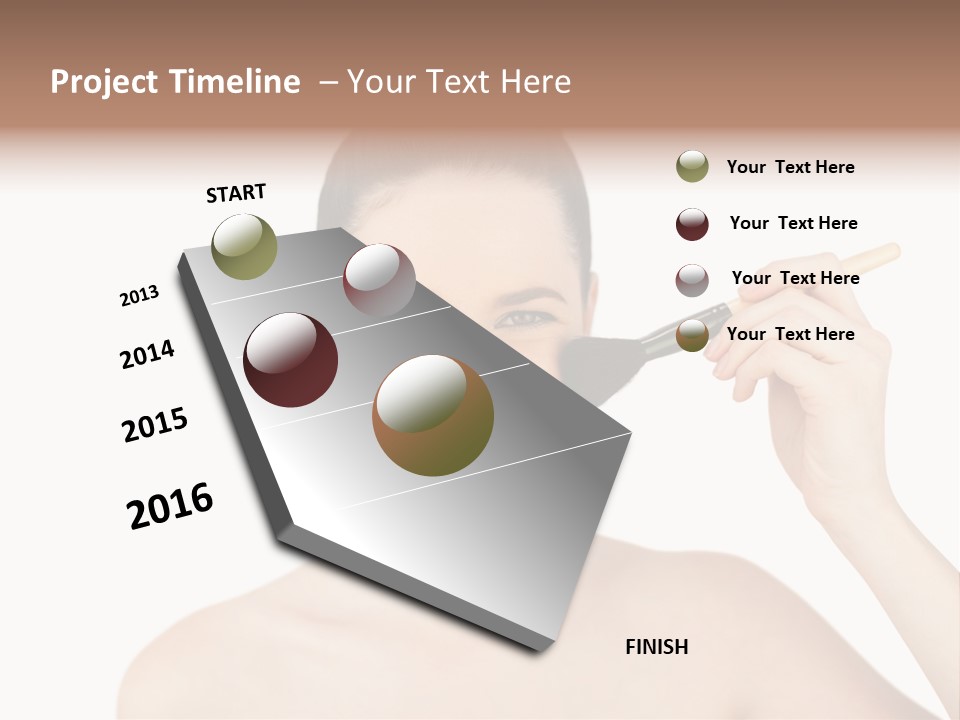Nude Cut Out Freshness PowerPoint Template