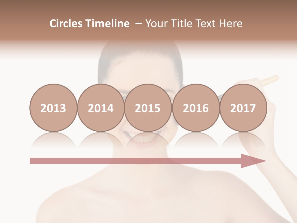 Nude Cut Out Freshness PowerPoint Template