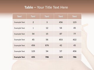 Nude Cut Out Freshness PowerPoint Template