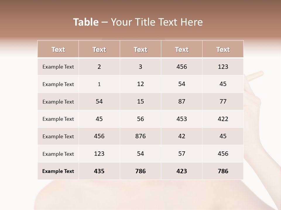 Nude Cut Out Freshness PowerPoint Template