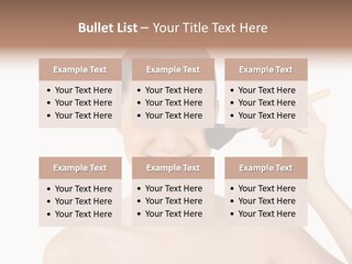 Nude Cut Out Freshness PowerPoint Template