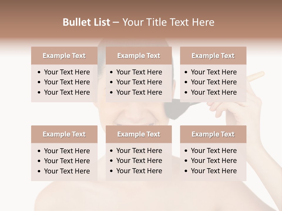 Nude Cut Out Freshness PowerPoint Template