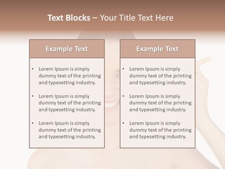 Nude Cut Out Freshness PowerPoint Template