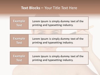 Nude Cut Out Freshness PowerPoint Template