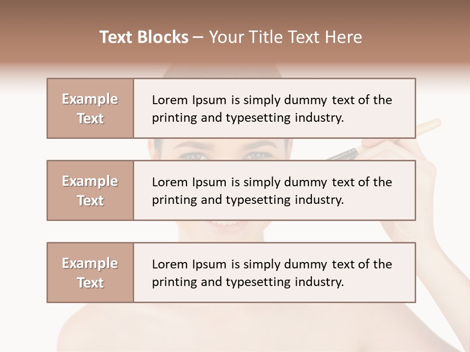 Nude Cut Out Freshness PowerPoint Template