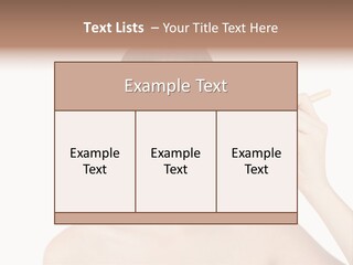 Nude Cut Out Freshness PowerPoint Template