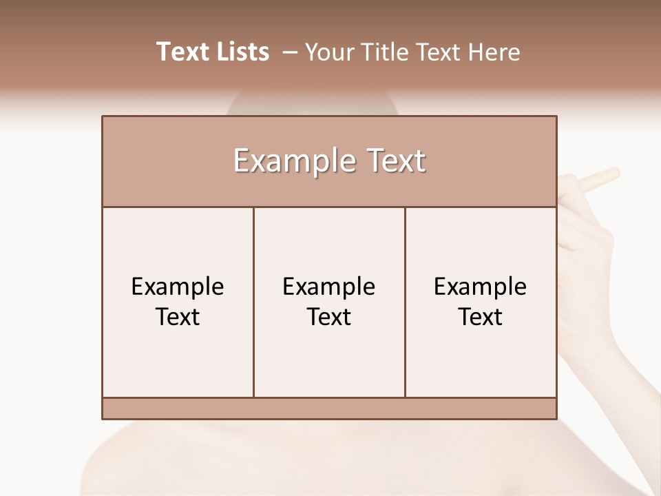 Nude Cut Out Freshness PowerPoint Template