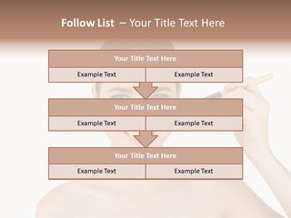Nude Cut Out Freshness PowerPoint Template