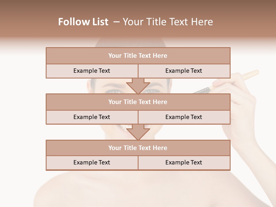 Nude Cut Out Freshness PowerPoint Template