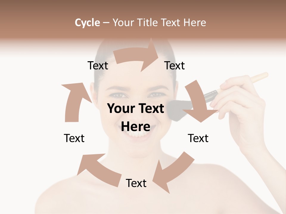 Nude Cut Out Freshness PowerPoint Template