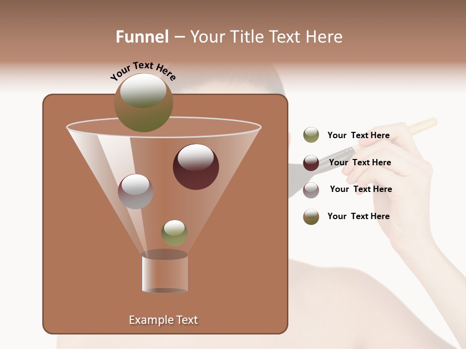 Nude Cut Out Freshness PowerPoint Template