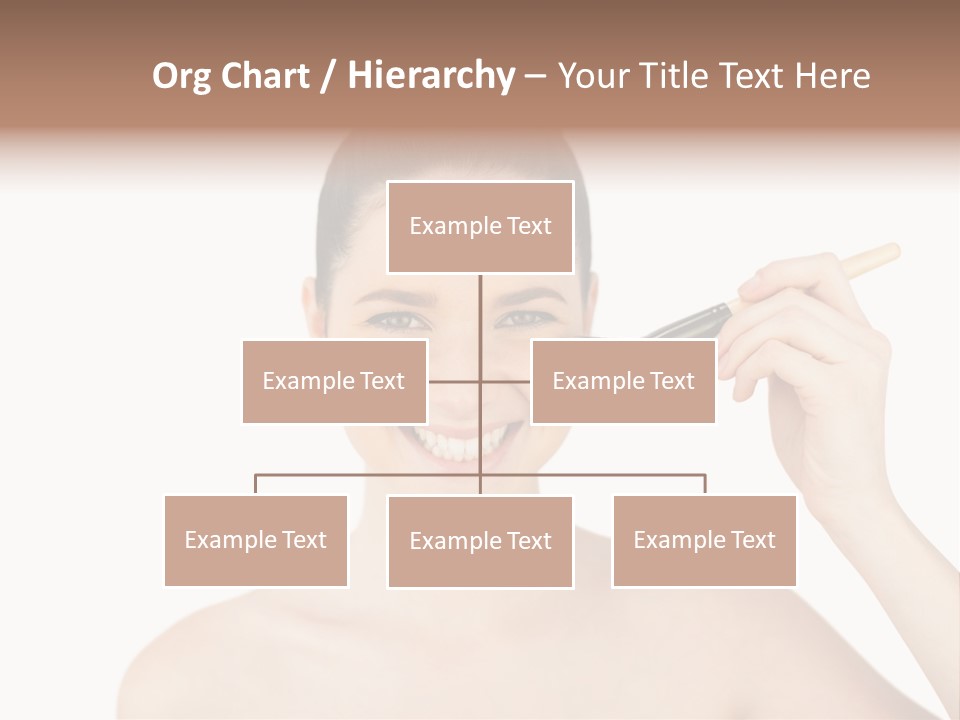 Nude Cut Out Freshness PowerPoint Template