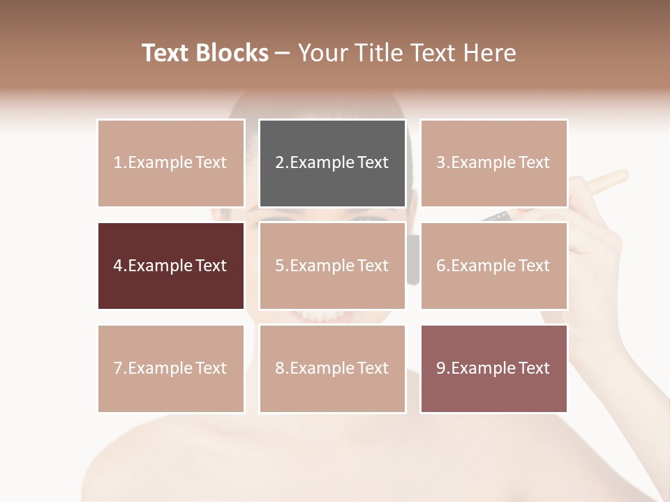 Nude Cut Out Freshness PowerPoint Template