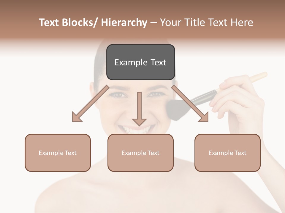 Nude Cut Out Freshness PowerPoint Template