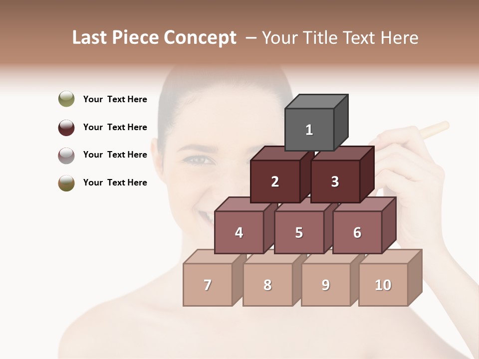 Nude Cut Out Freshness PowerPoint Template