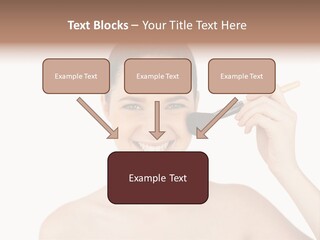 Nude Cut Out Freshness PowerPoint Template