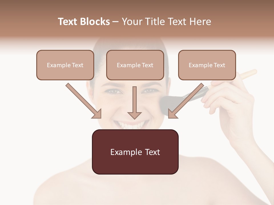 Nude Cut Out Freshness PowerPoint Template