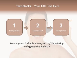 Nude Cut Out Freshness PowerPoint Template