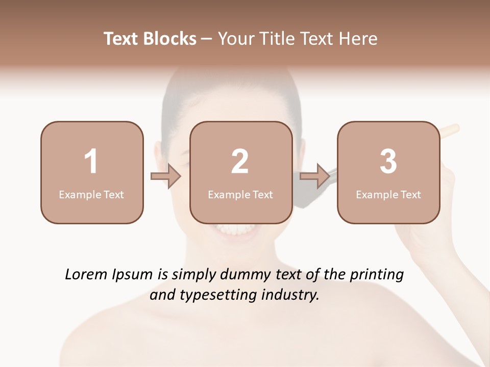 Nude Cut Out Freshness PowerPoint Template