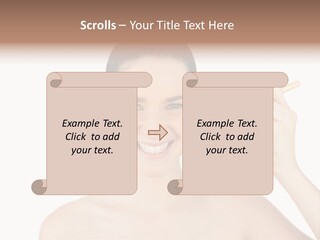 Nude Cut Out Freshness PowerPoint Template