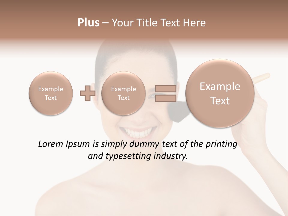 Nude Cut Out Freshness PowerPoint Template