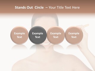 Nude Cut Out Freshness PowerPoint Template