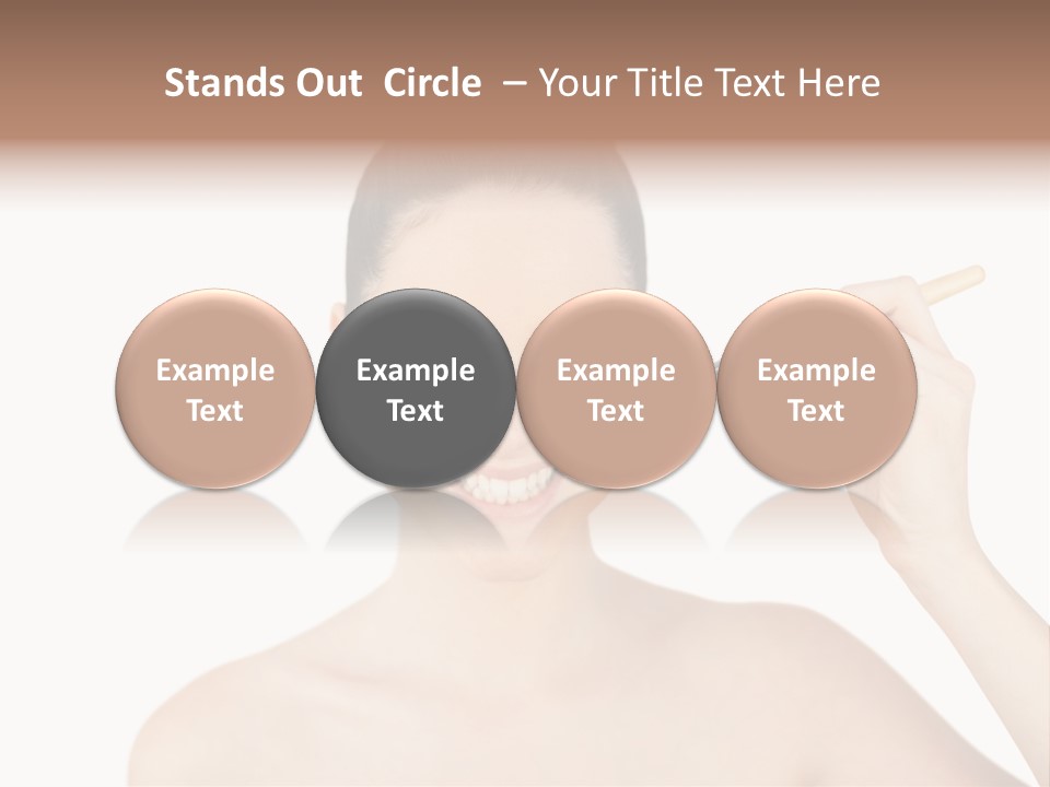 Nude Cut Out Freshness PowerPoint Template