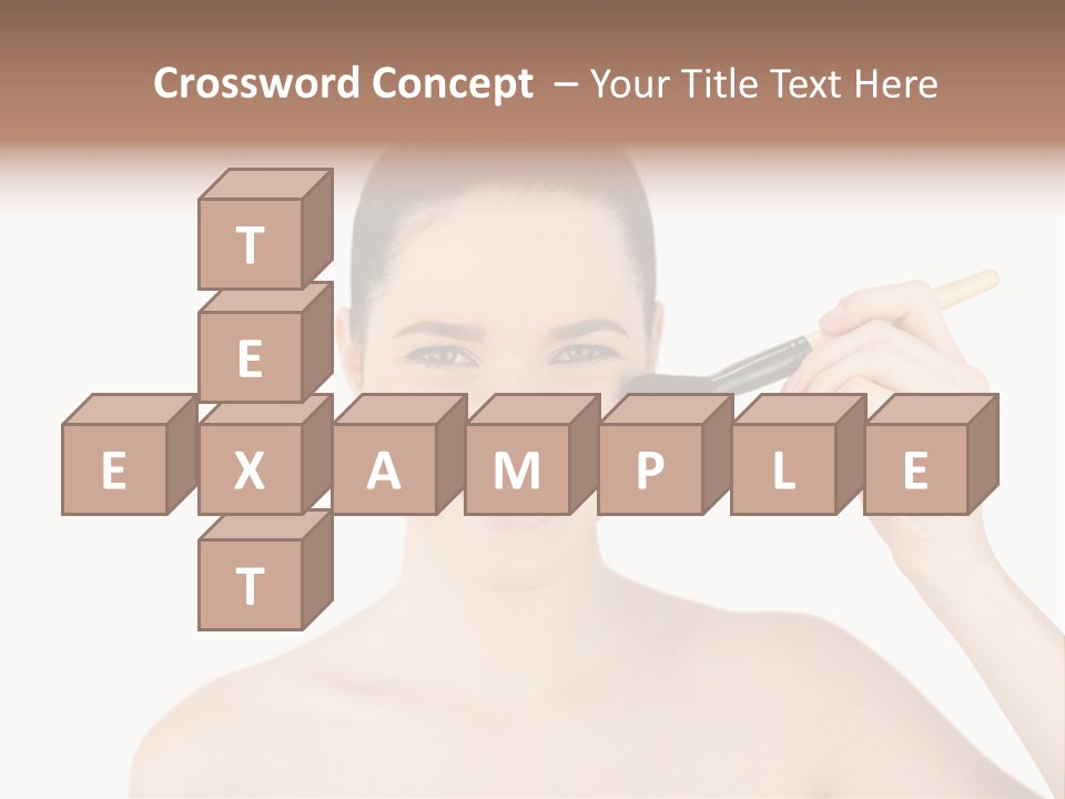 Nude Cut Out Freshness PowerPoint Template