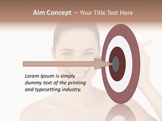 Nude Cut Out Freshness PowerPoint Template