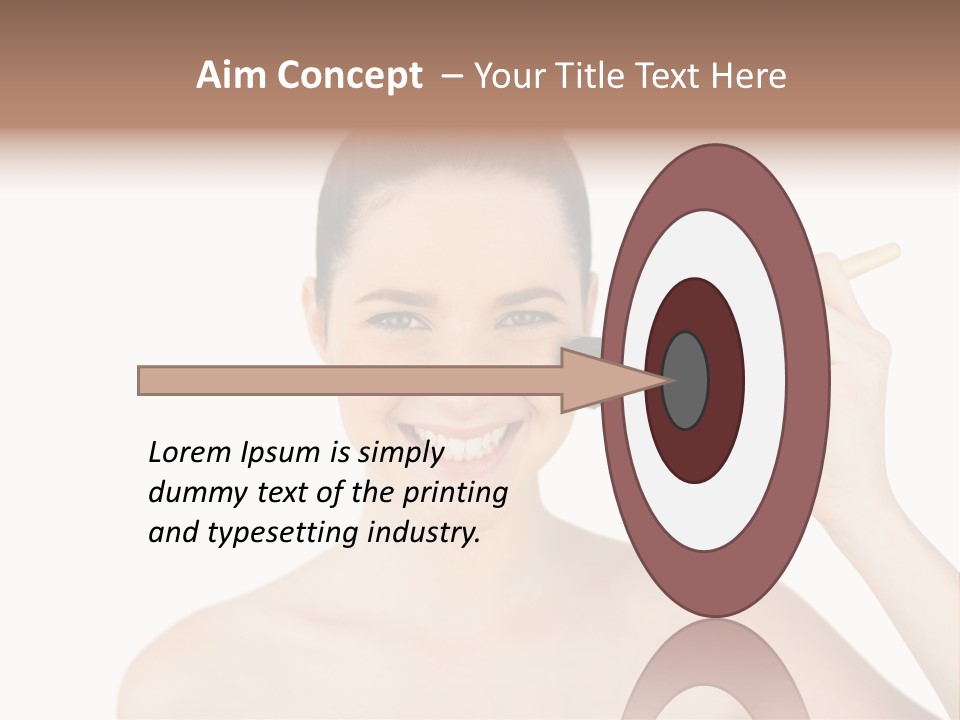 Nude Cut Out Freshness PowerPoint Template