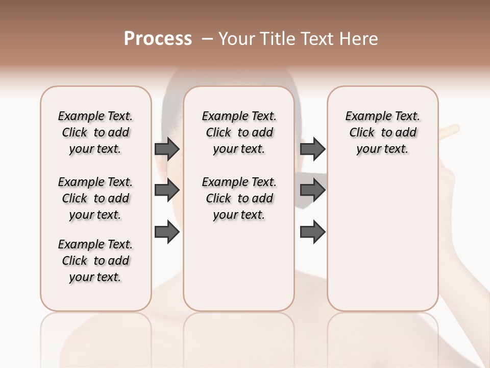 Nude Cut Out Freshness PowerPoint Template