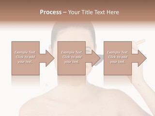 Nude Cut Out Freshness PowerPoint Template