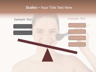 Nude Cut Out Freshness PowerPoint Template