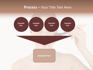 Nude Cut Out Freshness PowerPoint Template