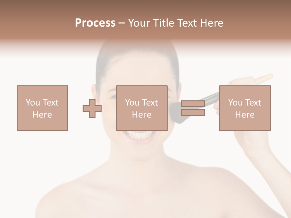 Nude Cut Out Freshness PowerPoint Template
