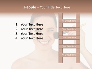 Nude Cut Out Freshness PowerPoint Template