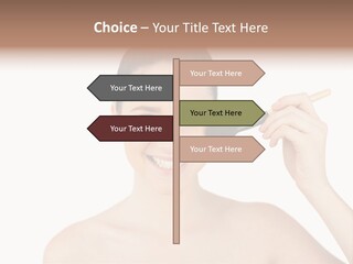 Nude Cut Out Freshness PowerPoint Template