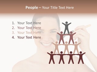 Nude Cut Out Freshness PowerPoint Template