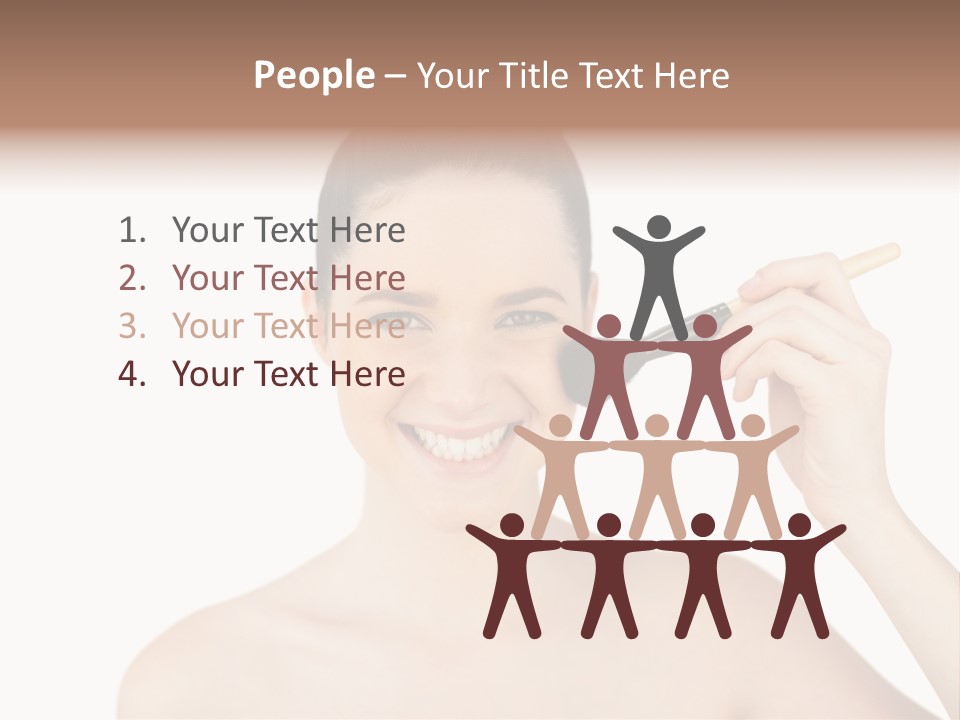 Nude Cut Out Freshness PowerPoint Template