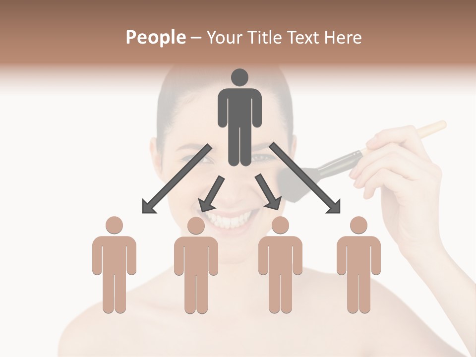 Nude Cut Out Freshness PowerPoint Template