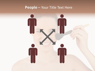 Nude Cut Out Freshness PowerPoint Template