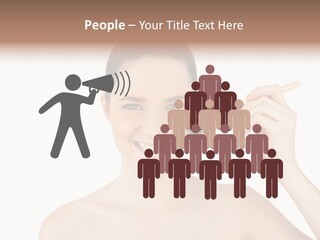 Nude Cut Out Freshness PowerPoint Template