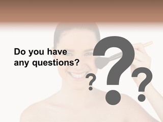 Nude Cut Out Freshness PowerPoint Template