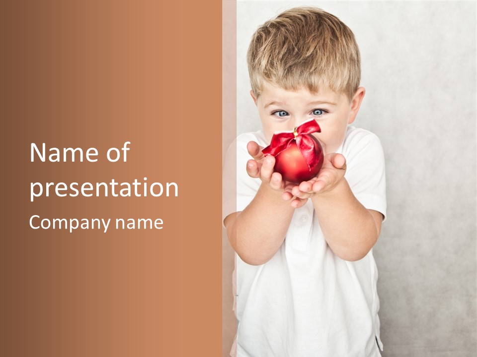 Cute Present New PowerPoint Template