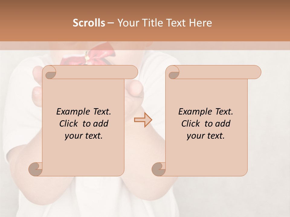 Cute Present New PowerPoint Template
