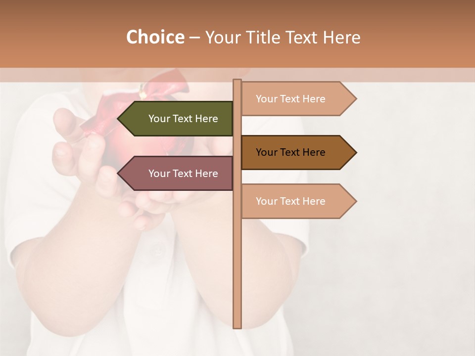 Cute Present New PowerPoint Template